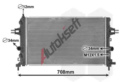 VAN WEZEL Chladi vody VAW 37002363, 37002363