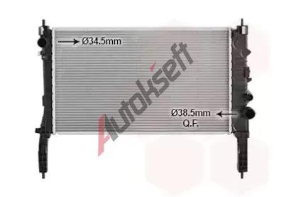 VAN WEZEL Chladič vody VAW 37002654, 37002654 VAN WEZEL Chladič vody VAW 37002654, 37002654