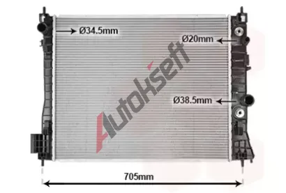 VAN WEZEL Chladi� vody VAW 37002655, 37002655