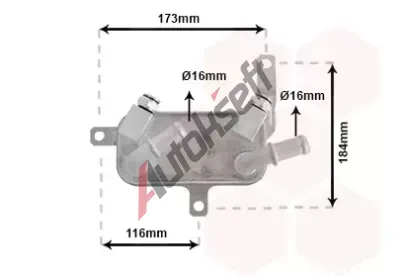 VAN WEZEL Chladič oleje automatické převodovky VAW 37003698, 37003698  VAN WEZEL Chladič oleje automatické převodovky VAW 37003698, 37003698