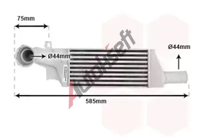 VAN WEZEL Chladi vzduchu intercooler VAW 37004404, 37004404