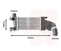 Chladi vzduchu intercooler VAN WEZEL ‐ VAW 37004417
