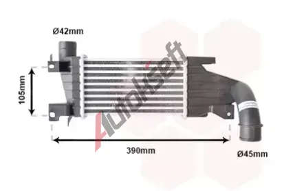 VAN WEZEL Chladi vzduchu intercooler VAW 37004417, 37004417