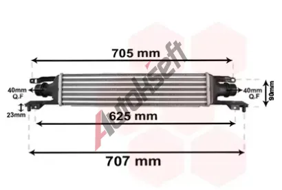 VAN WEZEL Chladi vzduchu intercooler VAW 37004420, 37004420