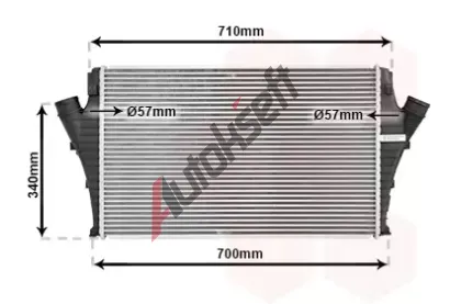 VAN WEZEL Chladi vzduchu intercooler VAW 37004491, 37004491