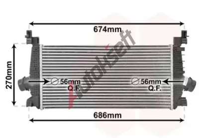 VAN WEZEL Chladi vzduchu intercooler VAW 37004548, 37004548