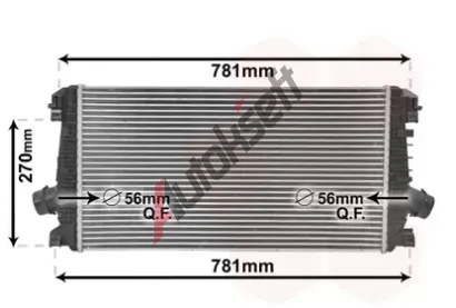 VAN WEZEL Chladi vzduchu intercooler VAW 37004550, 37004550