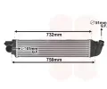 Chladi vzduchu intercooler VAN WEZEL ‐ VAW 37004622
