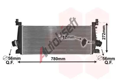 VAN WEZEL Chladi vzduchu intercooler VAW 37004647, 37004647