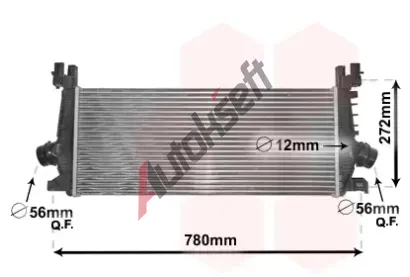 VAN WEZEL Chladič vzduchu intercooler VAW 37004648, 37004648 VAN WEZEL Chladič vzduchu intercooler VAW 37004648, 37004648