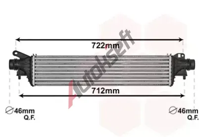 VAN WEZEL Chladi vzduchu intercooler VAW 37004661, 37004661