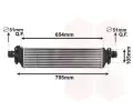 Chladi vzduchu intercooler VAN WEZEL ‐ VAW 37004664