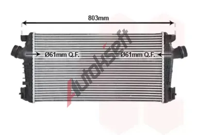VAN WEZEL Chladi vzduchu intercooler VAW 37004722, 37004722