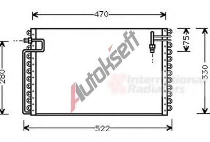 VAN WEZEL Kondenztor - klimatizace VAW 37005210, 37005210