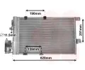 Kondenztor klimatizace VAN WEZEL ‐ VAW 37005251