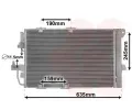 Kondenztor klimatizace VAN WEZEL ‐ VAW 37005326