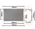 Kondenztor klimatizace VAN WEZEL ‐ VAW 37005333