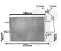 Kondenztor klimatizace VAN WEZEL ‐ VAW 37005349