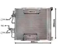 Kondenztor klimatizace VAN WEZEL ‐ VAW 37005368