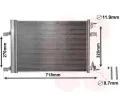 Kondenztor klimatizace VAN WEZEL ‐ VAW 37005500