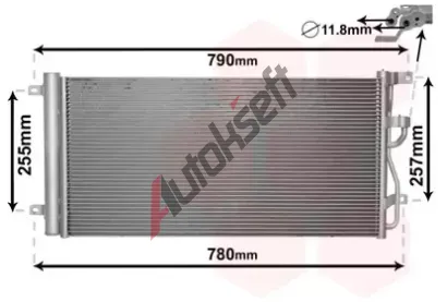 VAN WEZEL Kondenztor klimatizace VAW 37005612, 37005612