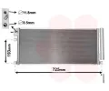 Kondenztor klimatizace VAN WEZEL ‐ VAW 37005634
