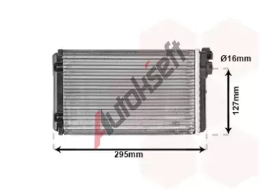 VAN WEZEL Vmnk tepla - vnitn vytpn VAW 37006116, 37006116