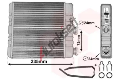 VAN WEZEL Vmnk tepla - vnitn vytpn VAW 37006321, 37006321