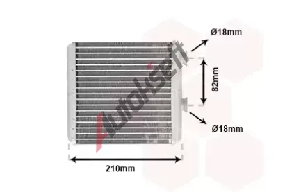 VAN WEZEL Vmnk tepla vnitnho vytpn VAW 37006353, 37006353