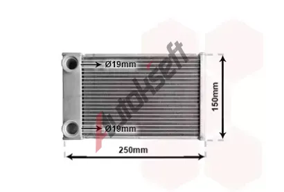 VAN WEZEL Výměník tepla vnitřního vytápění VAW 37006656, 37006656 VAN WEZEL Výměník tepla vnitřního vytápění VAW 37006656, 37006656