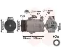 VAN WEZEL Kompresor - klimatizace ‐ VAW 3700K316