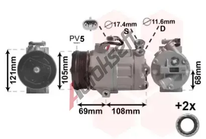 VAN WEZEL Kompresor - klimatizace VAW 3700K316, 3700K316