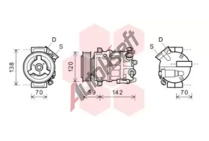 VAN WEZEL Kompresor klimatizace VAW 3700K577, 3700K577