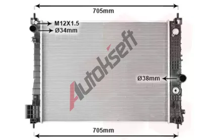 VAN WEZEL Chladi vody VAW 37012718, 37012718
