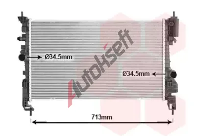 VAN WEZEL Chladi vody VAW 37012729, 37012729