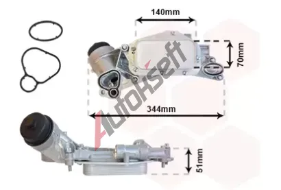 VAN WEZEL Chladi oleje VAW 37013684, 37013684