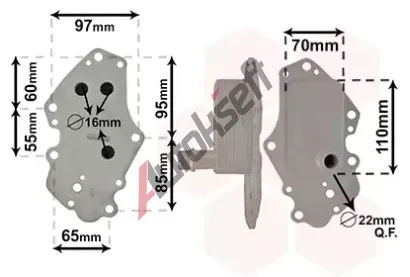 VAN WEZEL Chladi oleje VAW 37013703, 37013703