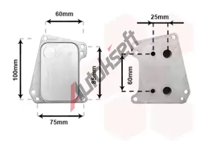 VAN WEZEL Chladič oleje VAW 37013720, 37013720 VAN WEZEL Chladič oleje VAW 37013720, 37013720
