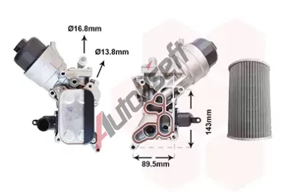 VAN WEZEL Chladi oleje VAW 37013729, 37013729