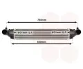 Chladi vzduchu intercooler VAN WEZEL ‐ VAW 37014700