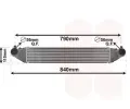 Chladi vzduchu intercooler VAN WEZEL ‐ VAW 37014704