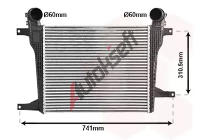VAN WEZEL Chladi vzduchu intercooler VAW 37014708, 37014708