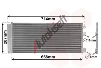 VAN WEZEL Kondenztor klimatizace VAW 37015701, 37015701