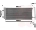 Kondenztor klimatizace VAN WEZEL ‐ VAW 37015705