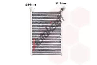 VAN WEZEL Vmnk tepla vnitnho vytpn VAW 37016705, 37016705