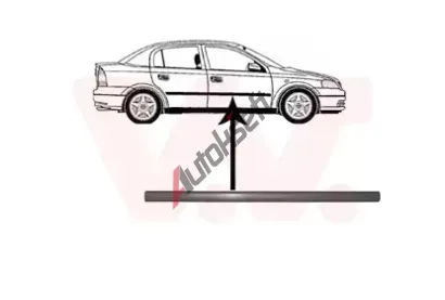 VAN WEZEL Ozdobná / ochranná lišta dveří VAW 3742424, 3742424 VAN WEZEL Ozdobná / ochranná lišta dveří VAW 3742424, 3742424