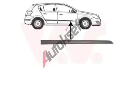 VAN WEZEL Ozdobná / ochranná lišta dveří VAW 3745404, 3745404 VAN WEZEL Ozdobná / ochranná lišta dveří VAW 3745404, 3745404