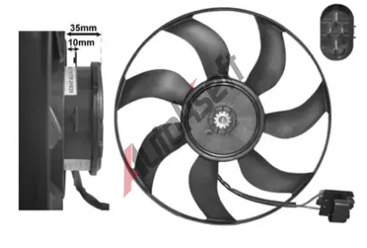 VAN WEZEL Vtrk chlazen motoru VAW 3749745, 3749745