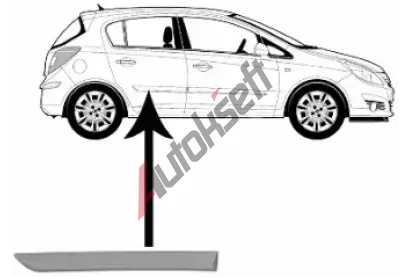 VAN WEZEL Ozdobná / ochranná lišta dveří VAW 3750406, 3750406  VAN WEZEL Ozdobná / ochranná lišta dveří VAW 3750406, 3750406