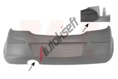 VAN WEZEL Nárazník VAW 3750542, 3750542 VAN WEZEL Nárazník VAW 3750542, 3750542